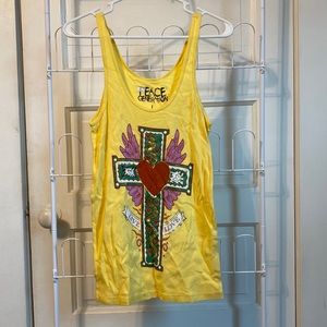Peace Generation Heart and Cross Tanktop